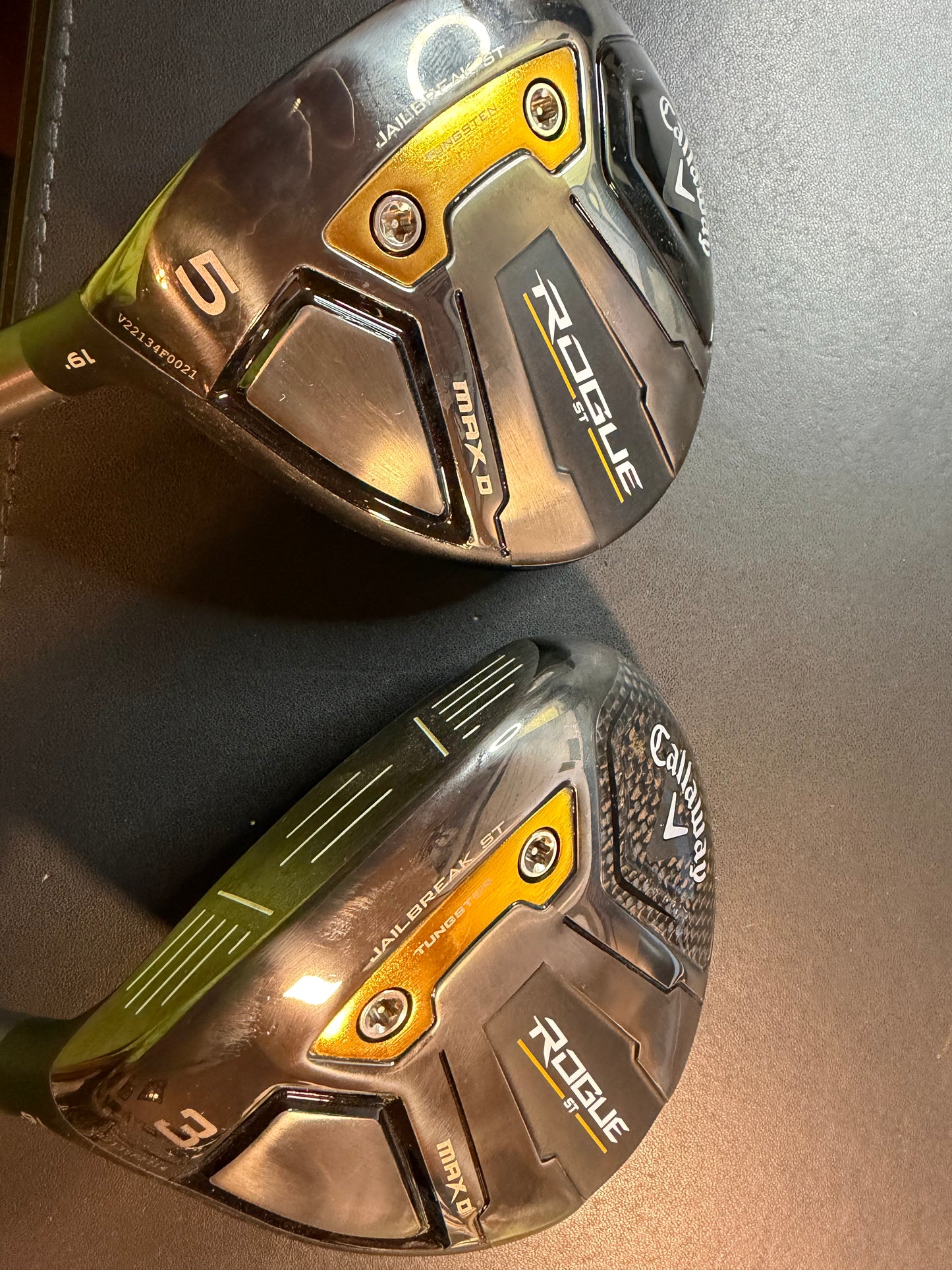 Left Handed Callaway ROGUE ST MAX D 3 wood AND 5 wood