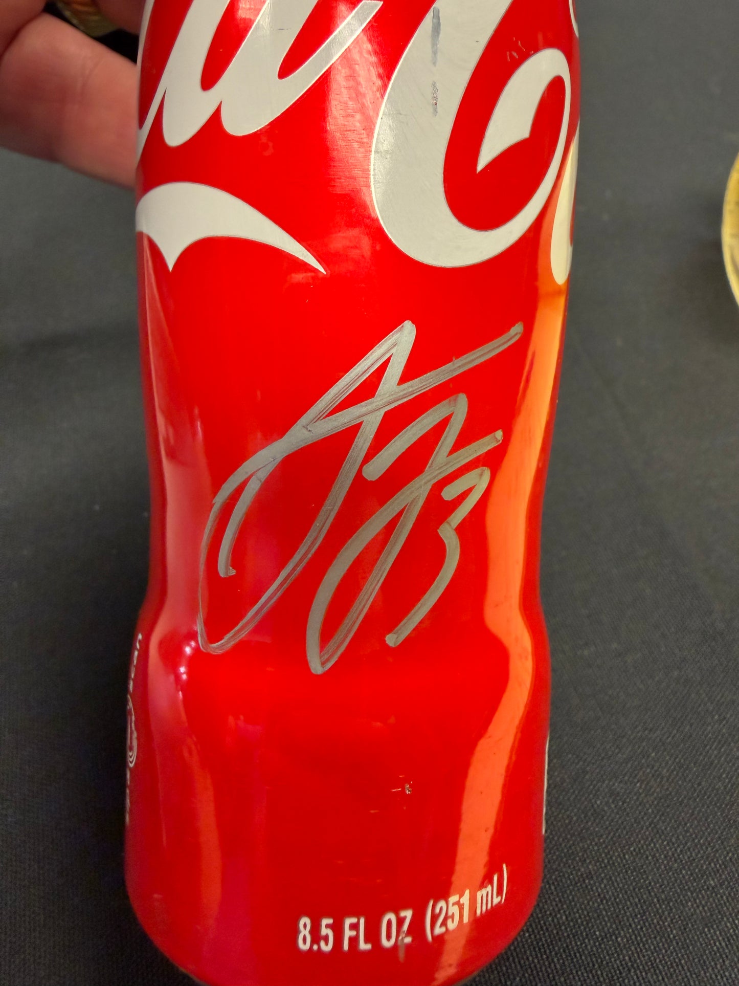 Really cool piece of Memorabilia: Autographed full can of Coca-Cola: Signed by AUSTIN DILLON