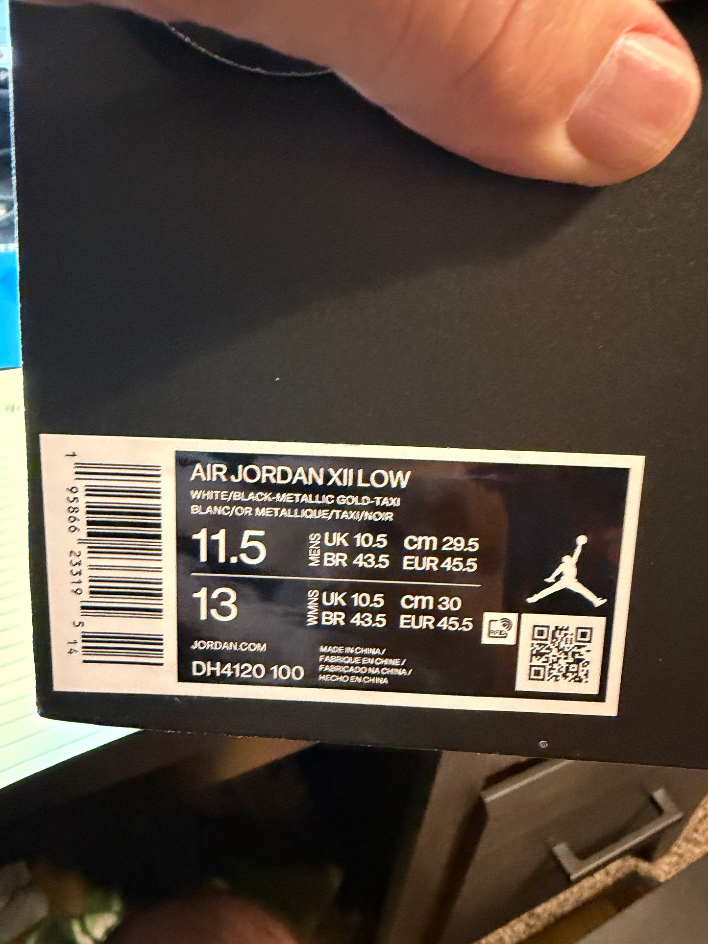 Air Jordan XII LOW top GOLF SHOES Brand New in the Box. Size 11.5