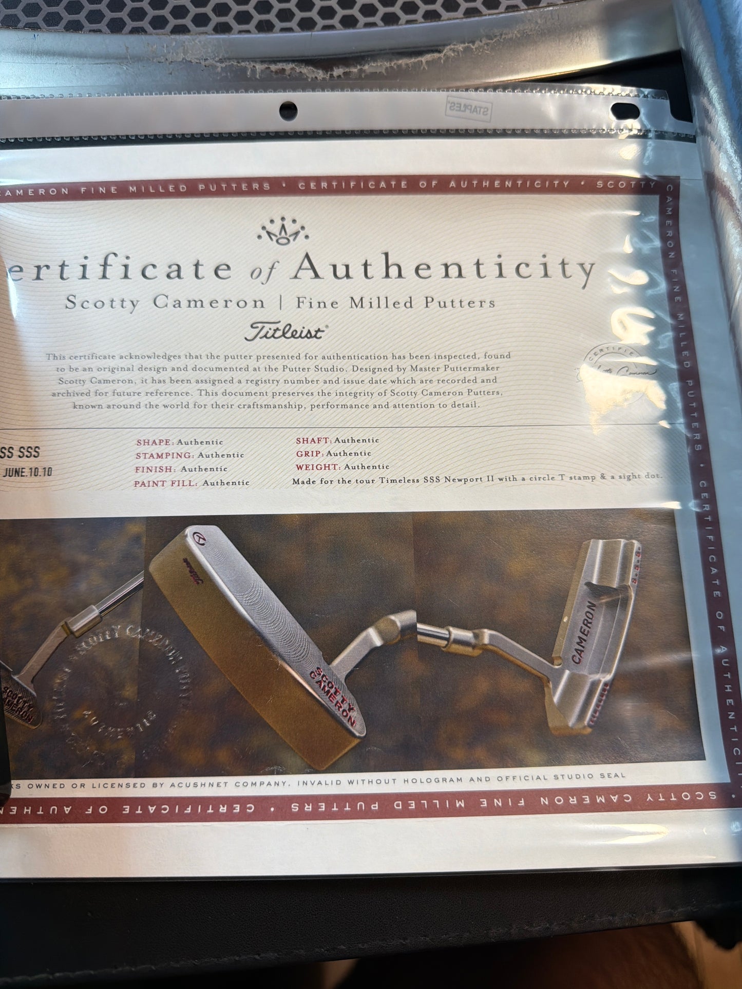 This is it, THE AUCTION ITEM: Scotty Cameron "CIRCLE T" TIMELESS S.S.S. putter