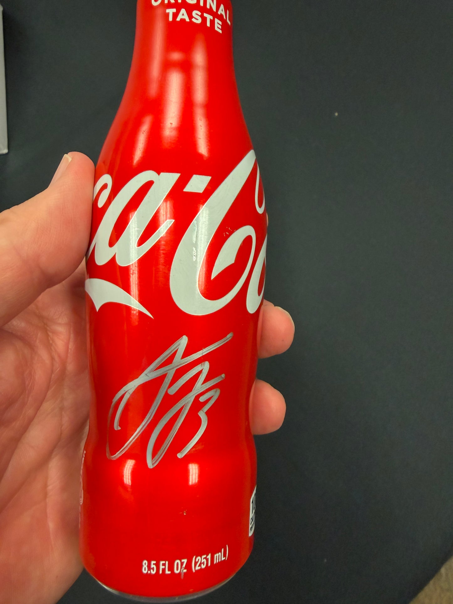 Really cool piece of Memorabilia: Autographed full can of Coca-Cola: Signed by AUSTIN DILLON