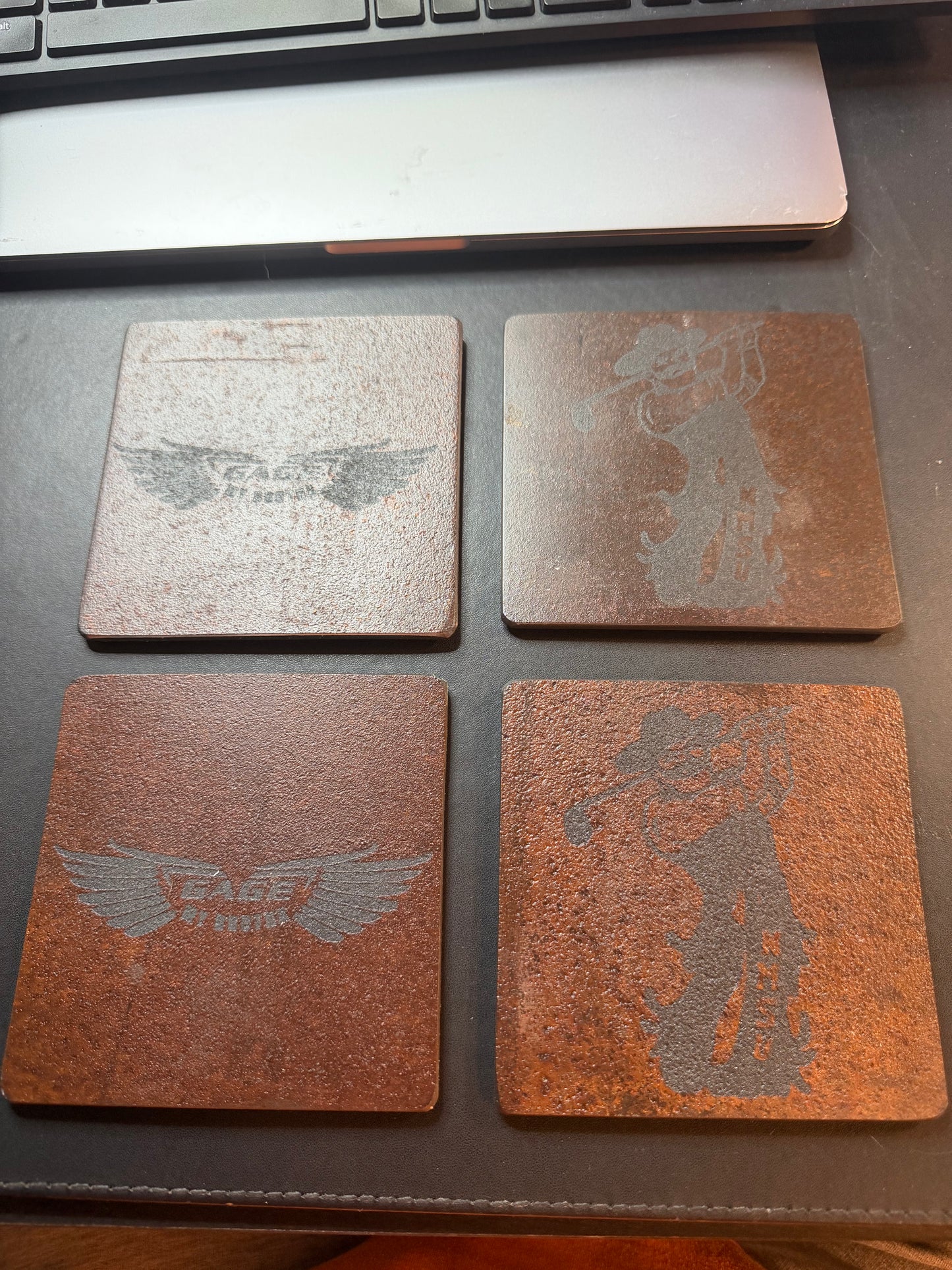 VERY RARE Metal Coasters  comes as a 4-Pack.  Read more in the description