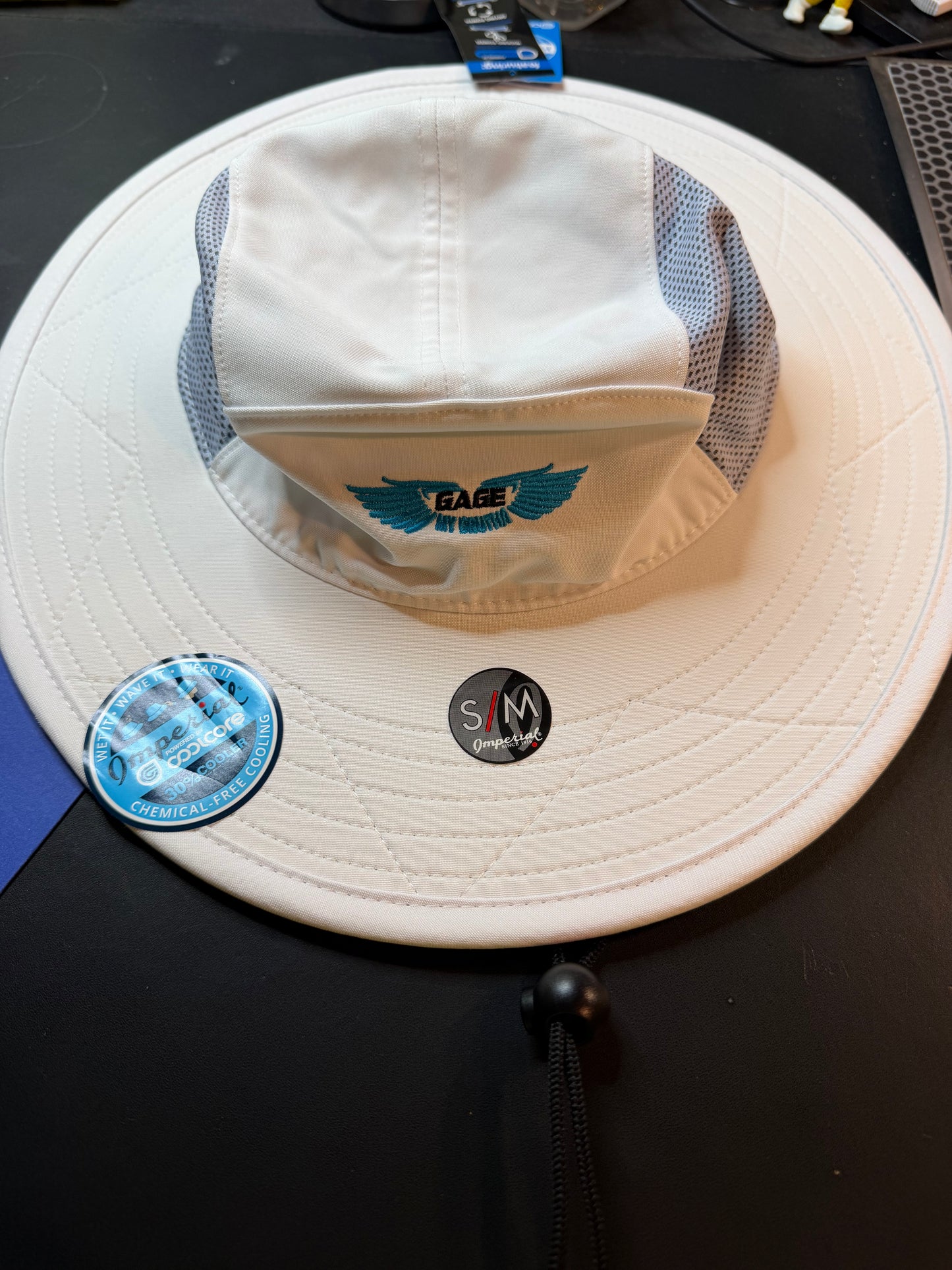 Imperial Coolcore Sun Bucket hat with the famous "Gage My Brutha" logo Size: S/M